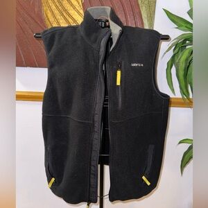 Solaria Black and Yellow Men's Fleece Vest